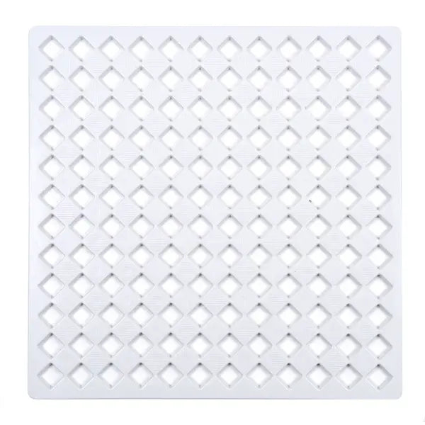 Tappeto doccia Enigma bianco antiscivolo con ventose 50 × 50 cm