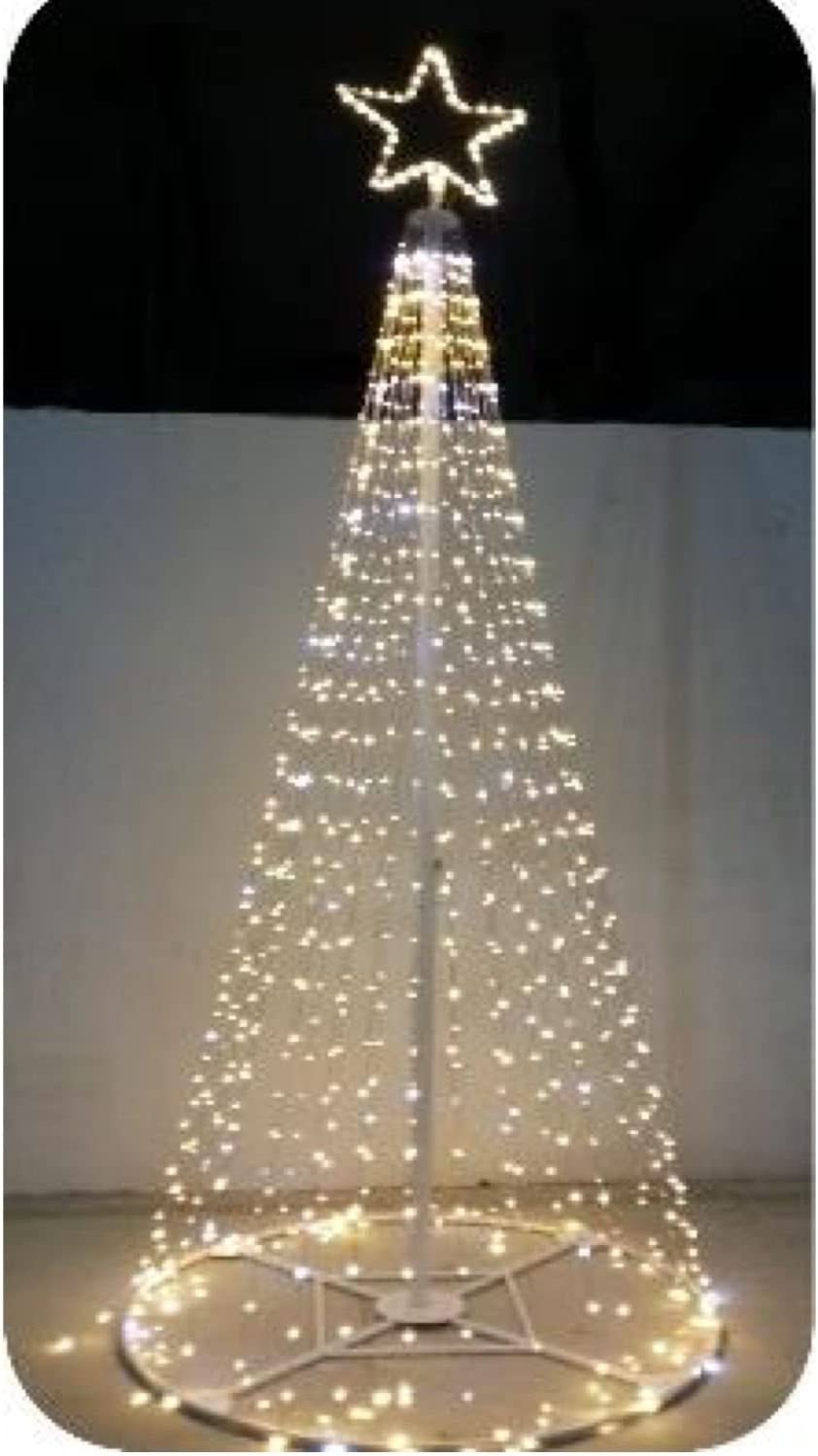 Arbre lumineux 80x200 cm avec étoile 576 LED