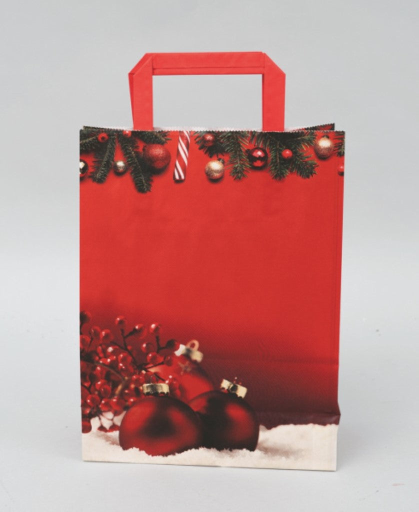 Sac cadeau rouge 22x10x29 cm