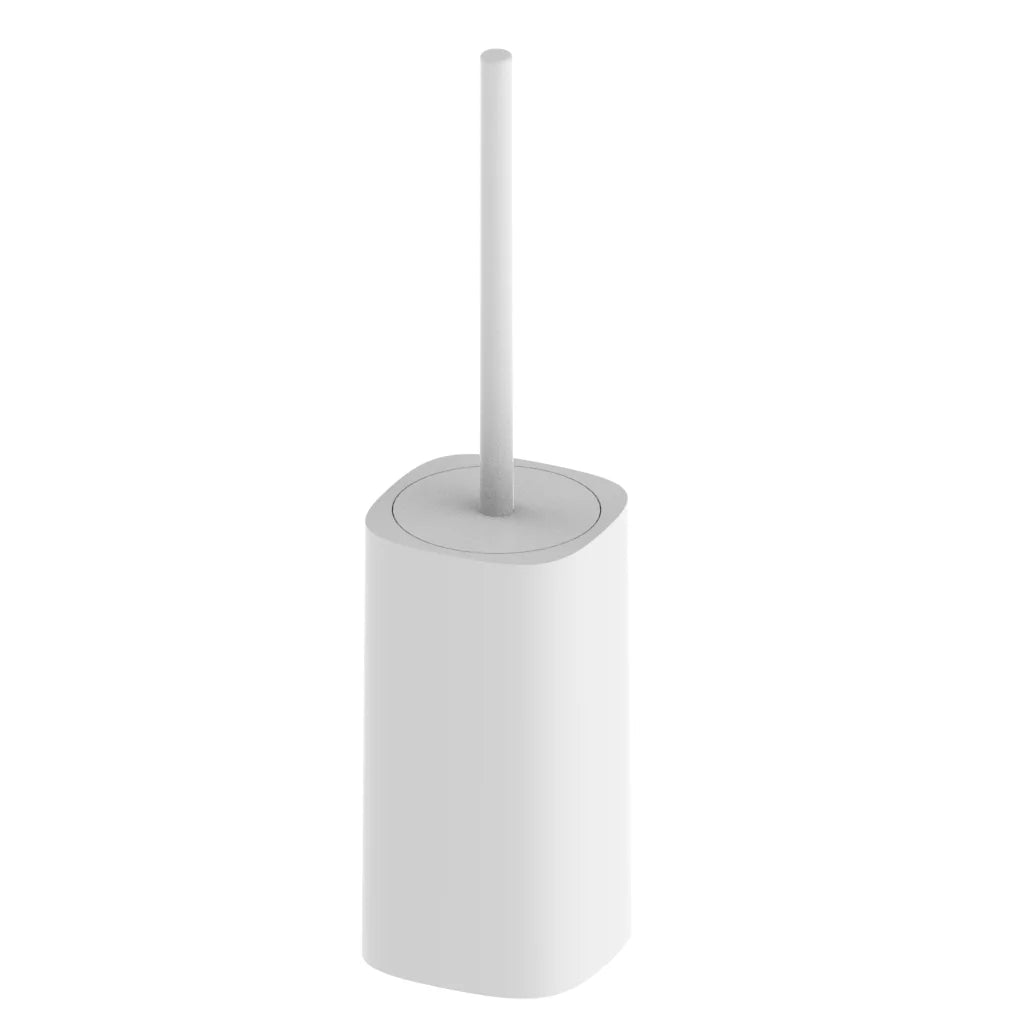 Portascopino Giotto squadrato bianco 11 × 11 × H42 cm