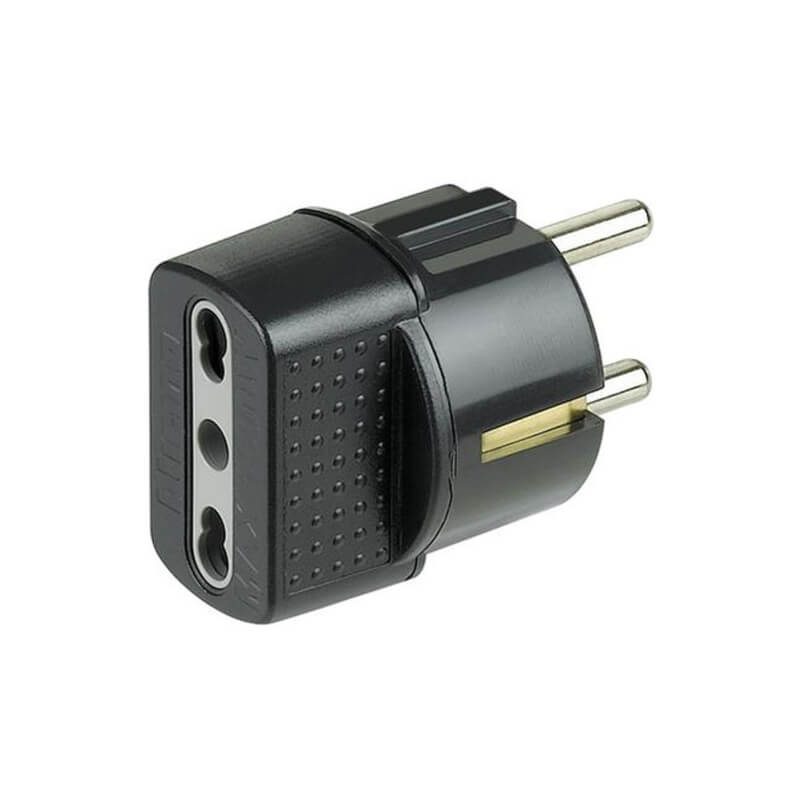 Adaptateur de prise Schuko et prise Bip pour prises standard allemandes, françaises et belges