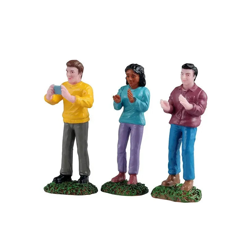 Set 3 statuette Lemax Music Festival Fans 12,1 × 4 × H17,8 cm