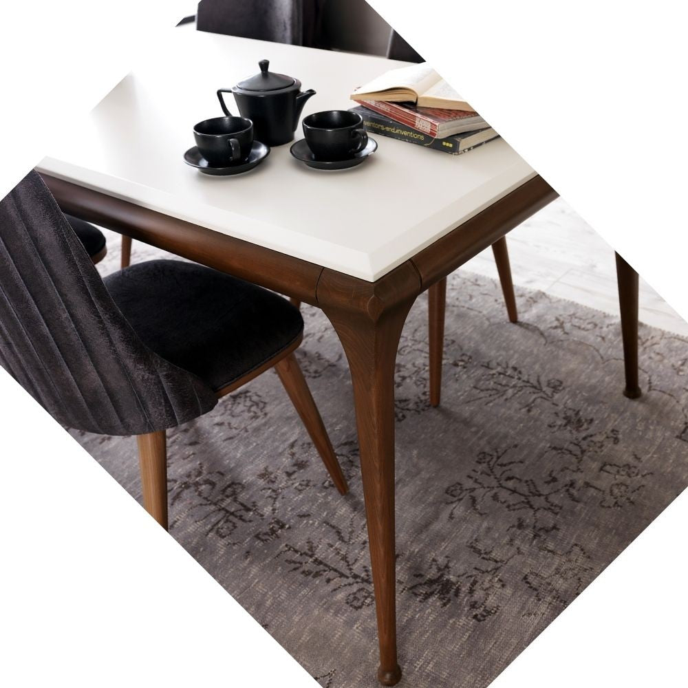 Table en noyer blanc 190x105x80