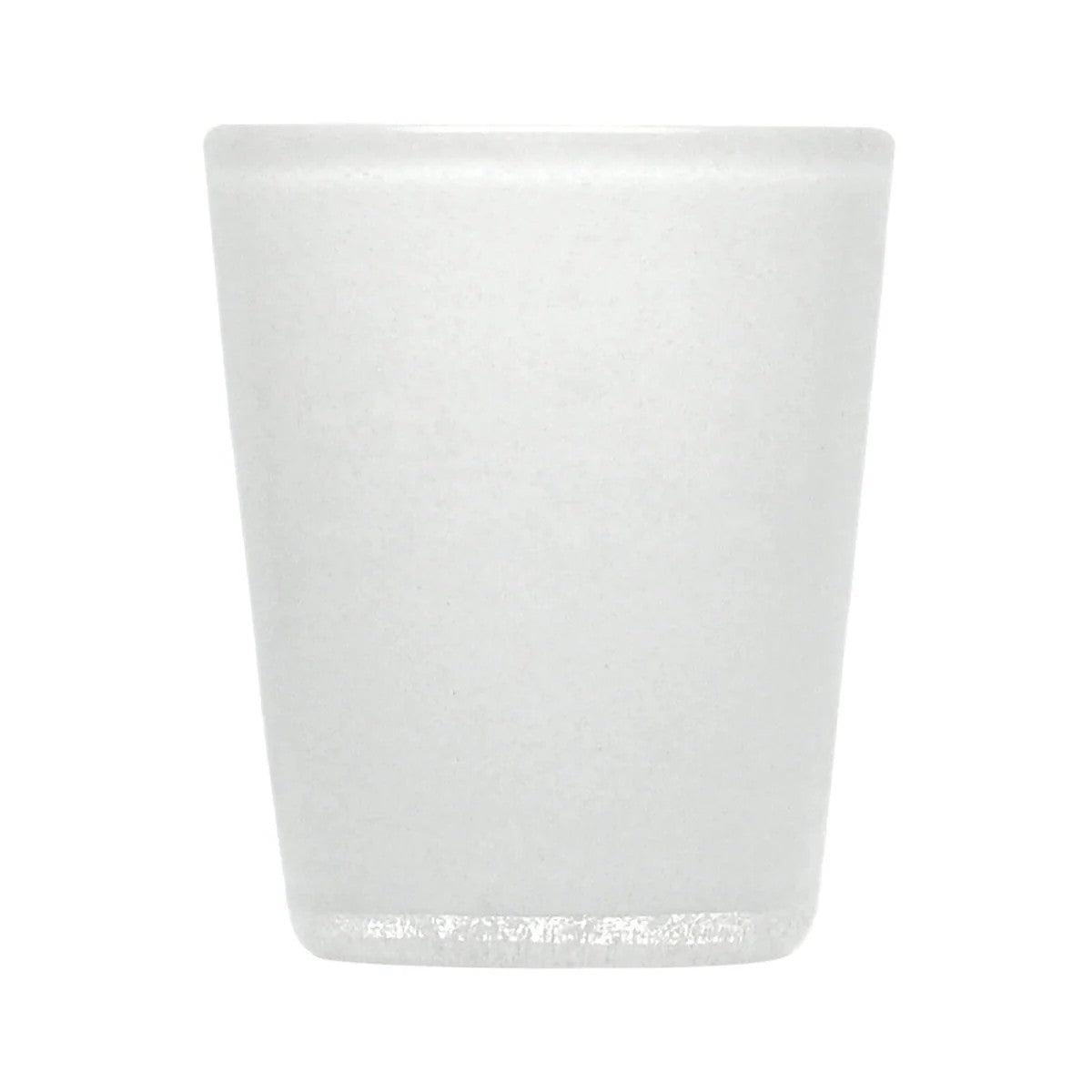 Gobelet à eau solide blanc souvenir original en verre soufflé 0,25L