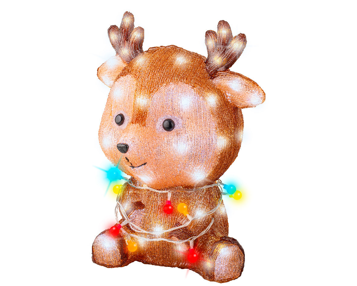 Petit renne LED d'extérieur 25x32x36,5 cm