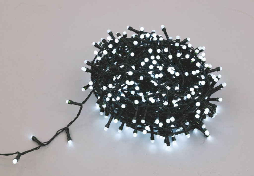 Guirlande lumineuse 500 LED rondes 25 m blanc froid