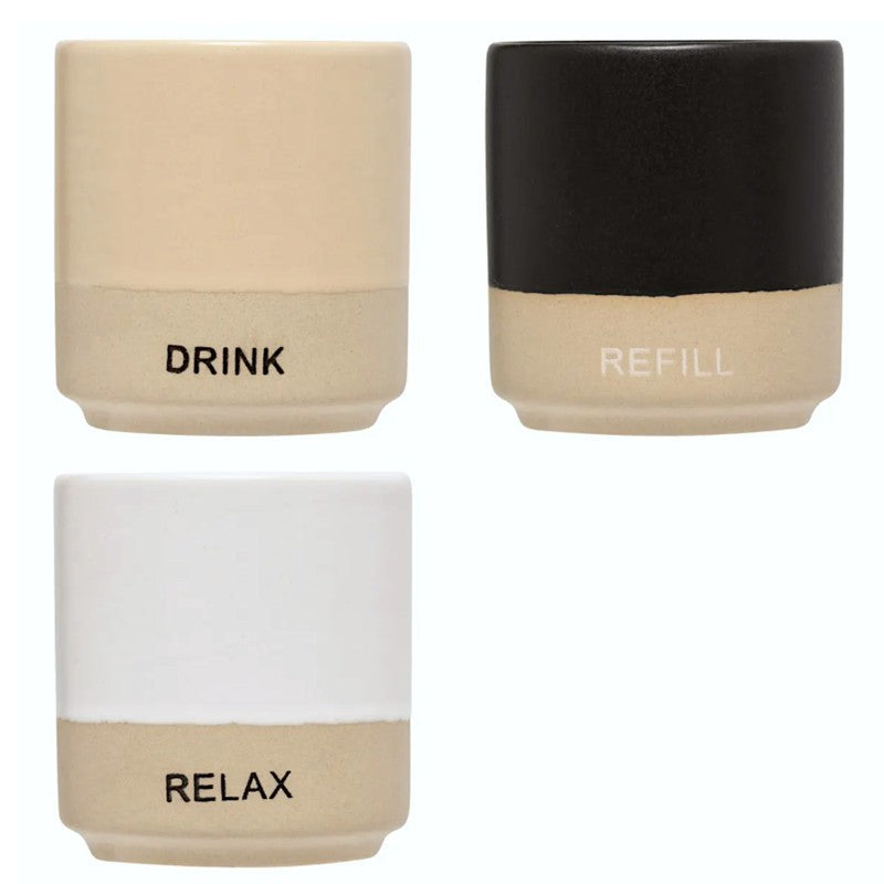 Tasse à expresso Luca 8 cl céramique assortie