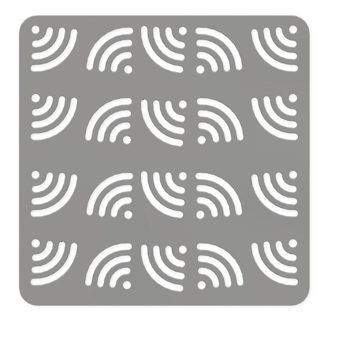 Tappetino lavello Wi-Fi grigio in PVC 32 × 32 cm