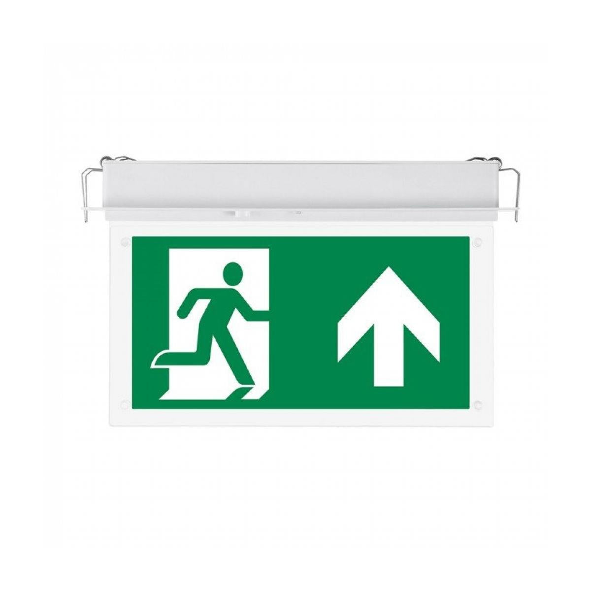 2w recessed fixed emergency exit li