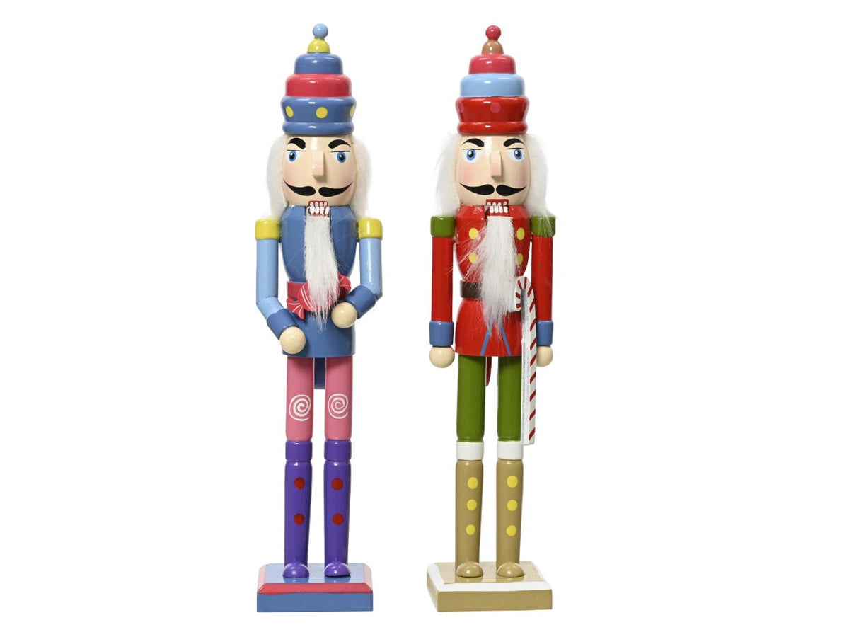 Casse-noix de Noël multicolore 8,5x6x38 cm