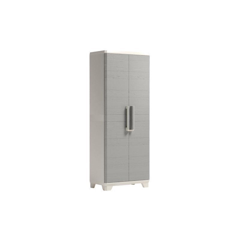 Keter Linear Wood armoire porte-balai gris tourterelle cm 68x39x173 h
