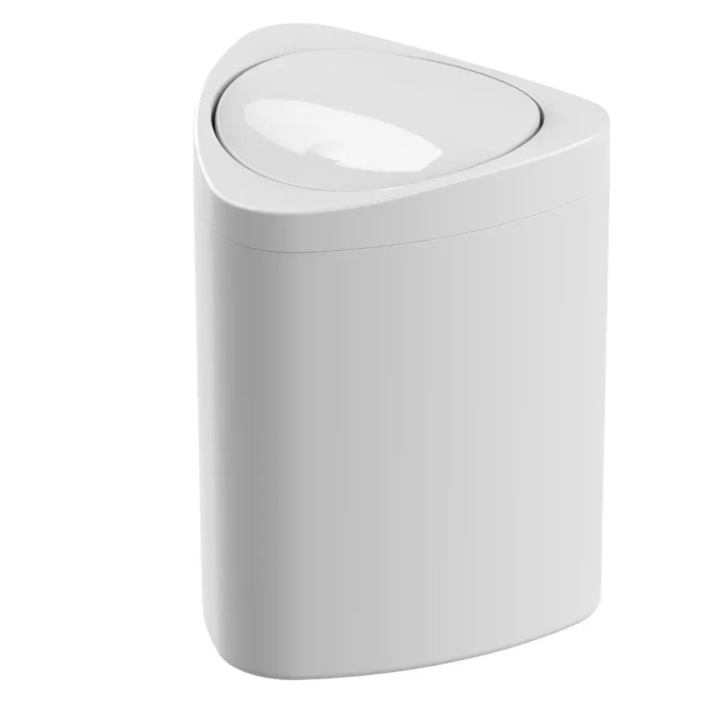 Cestino triangolare Pitagora bianco 5 L 20 × 20 × H26 cm