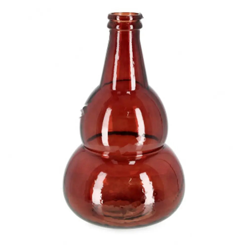 Bottiglia decorativa Abby Bomb in vetro rosso H45 cm