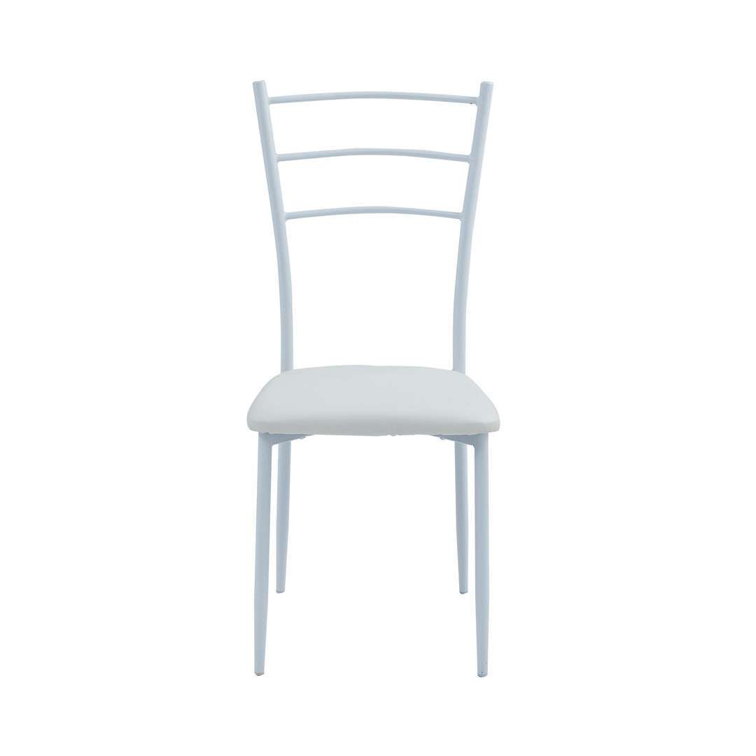Nouveau Chaise Marta PVC blanche 41x48x92 cm