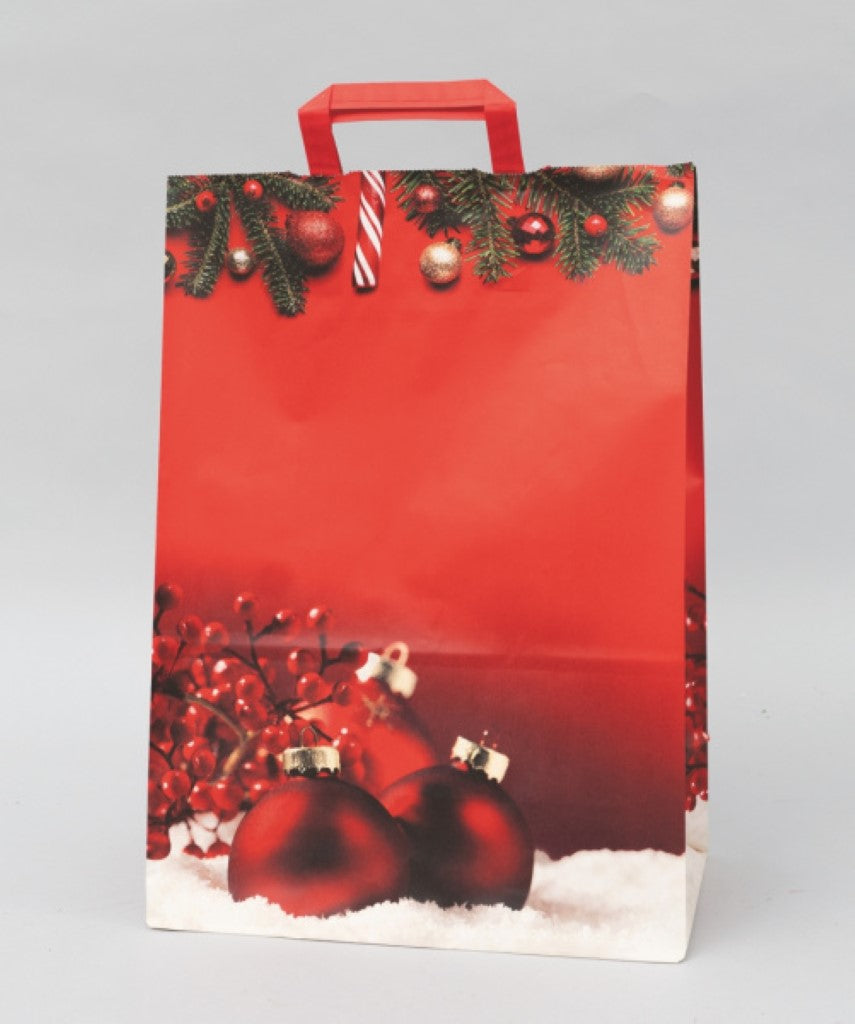 Sac cadeau rouge 36x41 cm