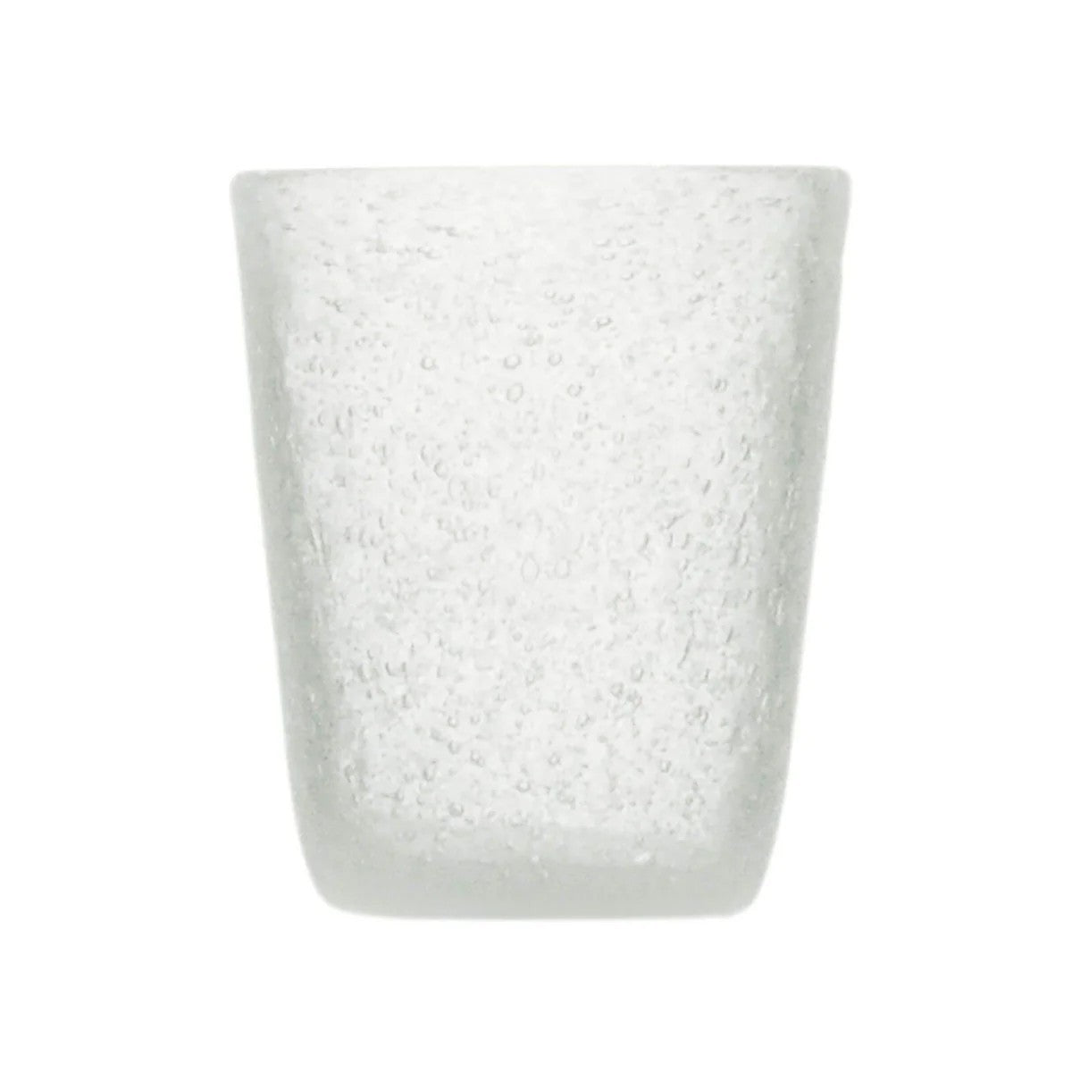 Original memento white transparent water tumbler glass in blown glass 0.25L