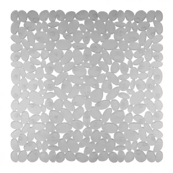 Tappeto doccia Sassolini trasparente antiscivolo con ventose 54 × 54 cm