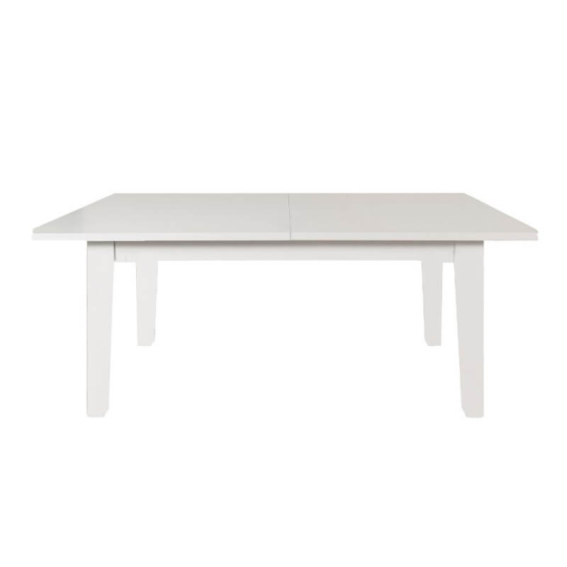 Table extensible Ligure 180 en laque blanc mat