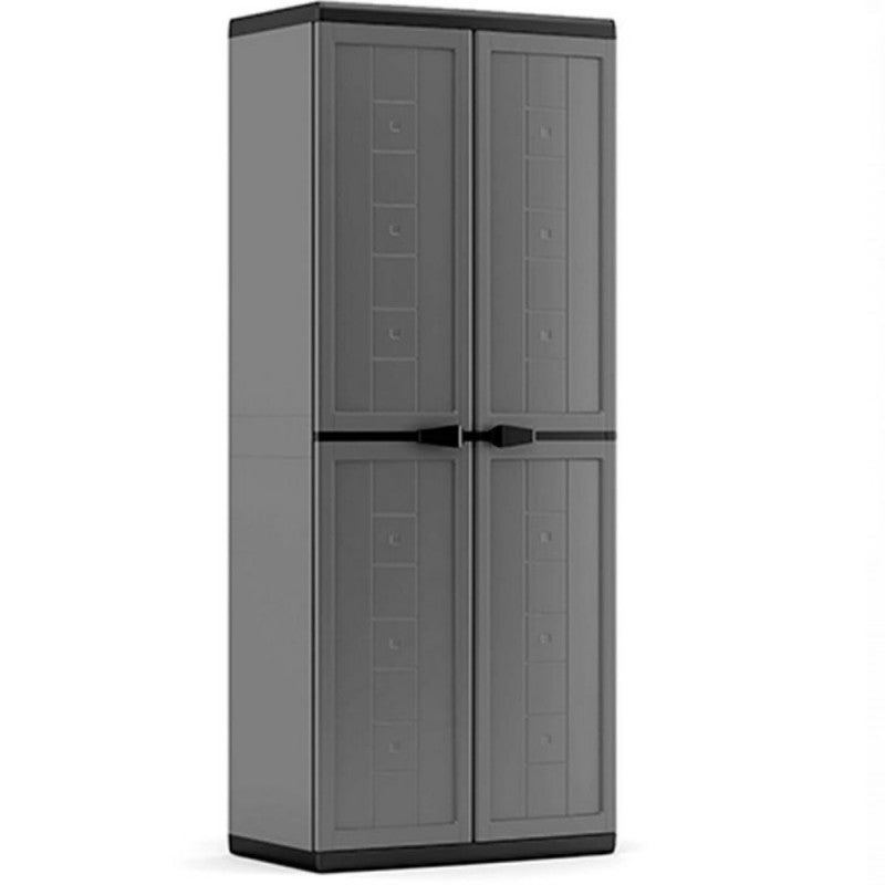 Armoire à Balais JOLLY Gris 68 x 39 x H166 cm