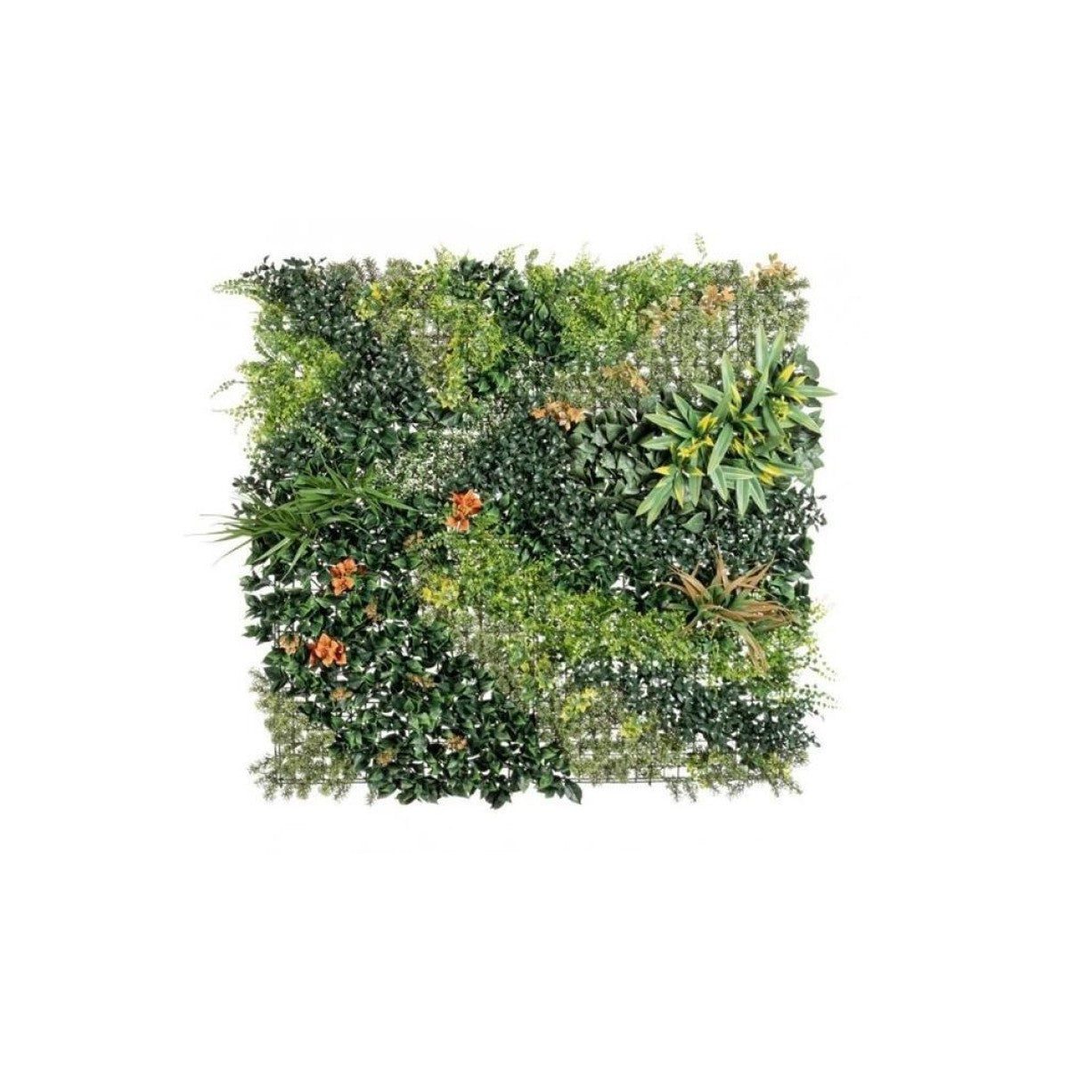 Bizzotto mur synthétique Mix fleur d'oranger 100x100 cm