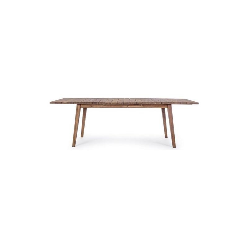 Table d'extérieur extensible en bois 180-240x90x h76 cm
