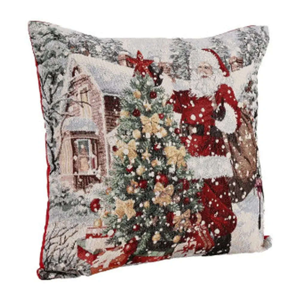 Fodera per cuscino Winslet con Babbo Natale 45 × 45 cm