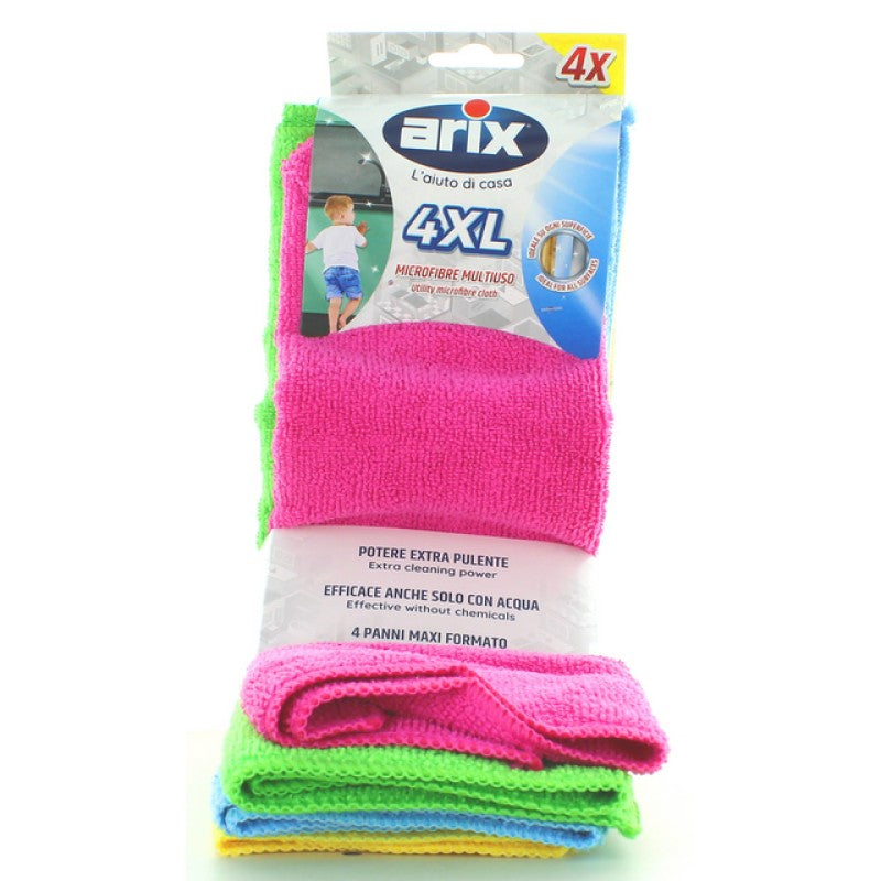 Arix chiffon microfibre polyvalent 4 pièces