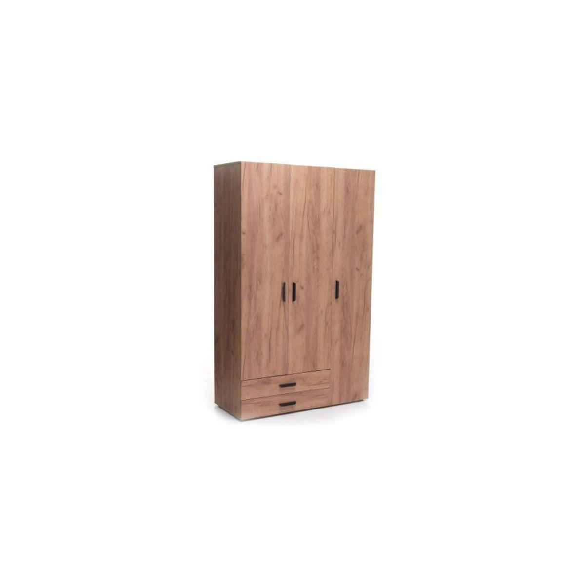 Armoire London 3 portes chêne/chêne 120x50x193h cm