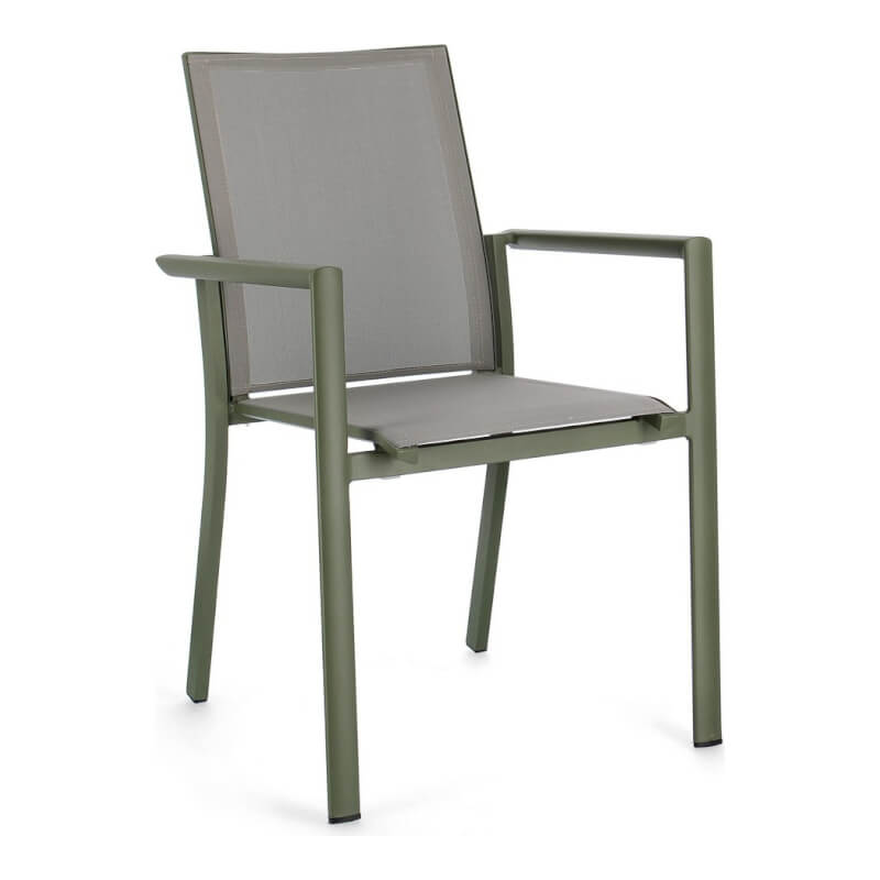 Chaise Konnor Verte avec Accoudoirs - Dimensions : 56,2x60x88 cm