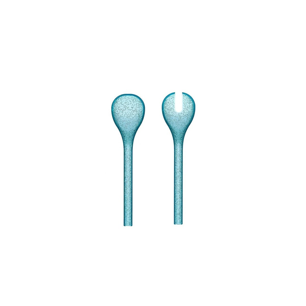 Couverts à salade Turquoise Memento Synth en méthacrylate