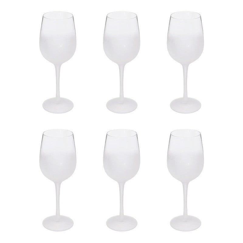 Set de 6 verres à vin givrés 38 cl