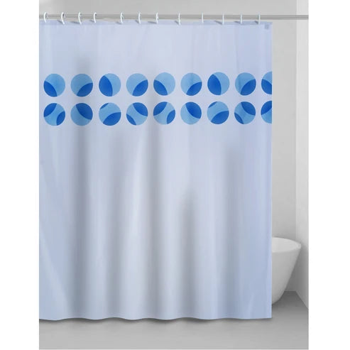 Tenda doccia Roger in tessuto 180 × 200 cm con ganci