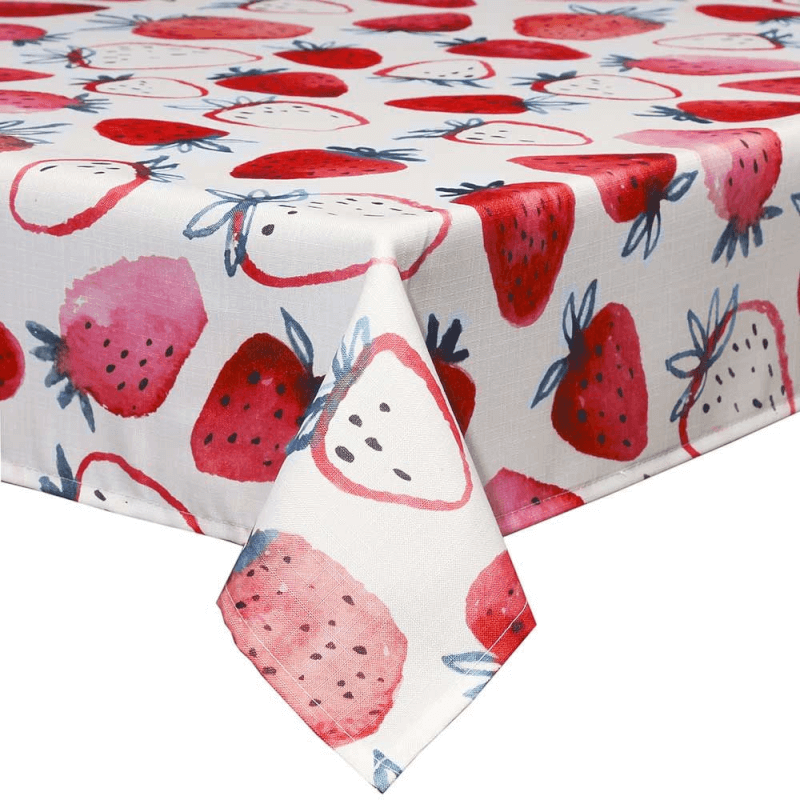 Nappe 140x180 cm rouge fraise