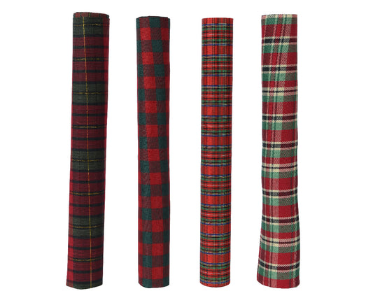 Tissu Déco en Polyester 4ass L 200 x P 35 x H 0,01 cm