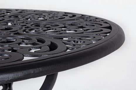 Table ronde anthracite diamètre 110 cm