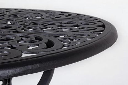 Table ronde anthracite diamètre 110 cm