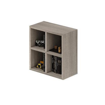 Armoire Murale 4 Compartiments Avec Porte, Couleur Olivier, H60x60x30cm