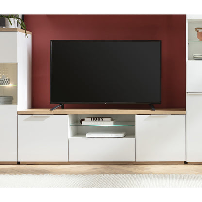 Meuble TV Mundi Avec 2 Portes et 1 Porte à Abattant