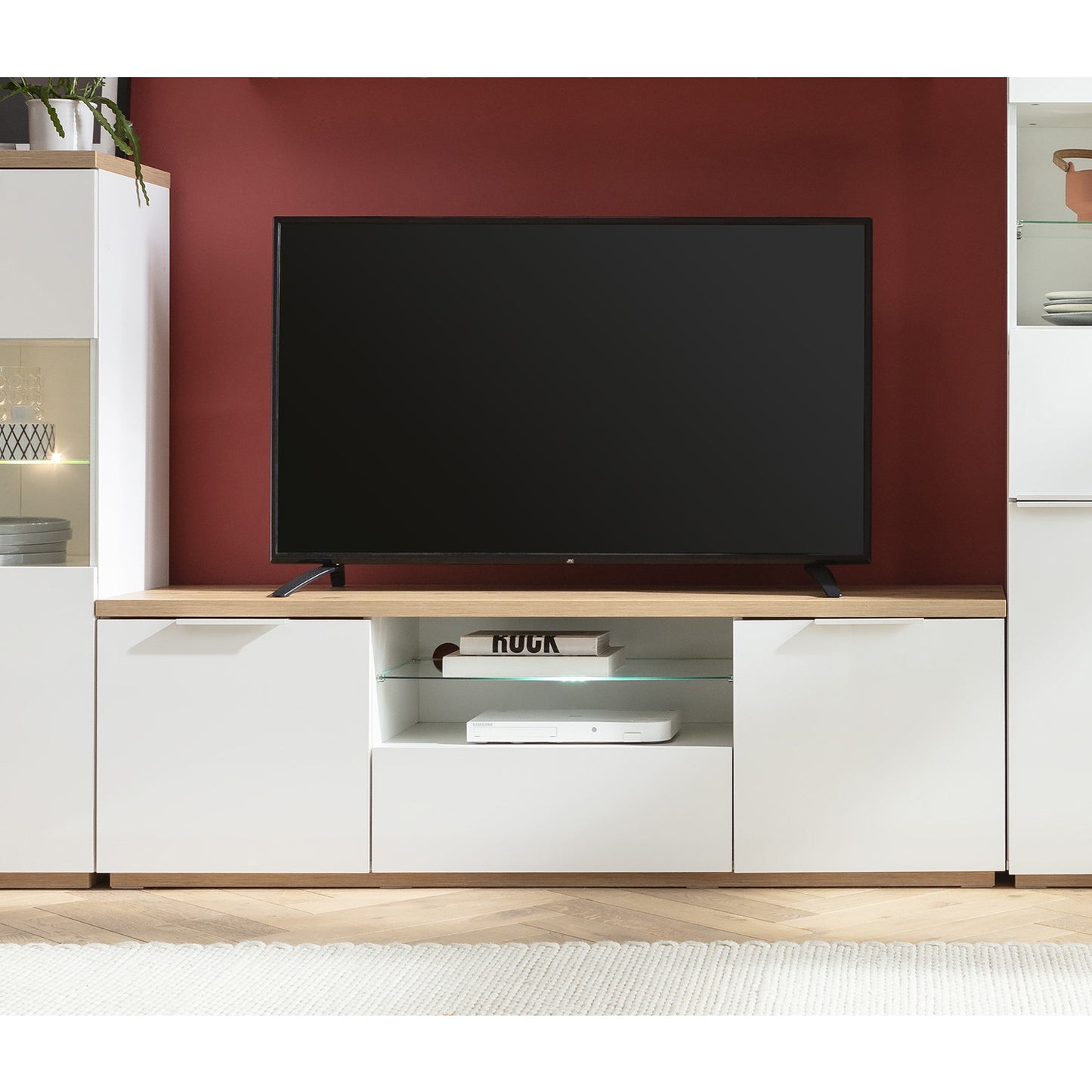Meuble TV Mundi Avec 2 Portes et 1 Porte à Abattant