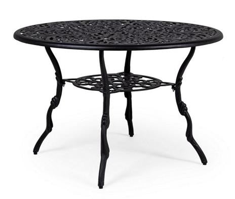 Table ronde anthracite diamètre 110 cm