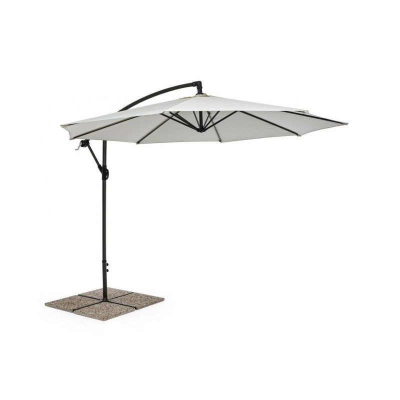 Parasol de jardin avec bras 360° Texas 300x h260 cm Anthracite/Naturel