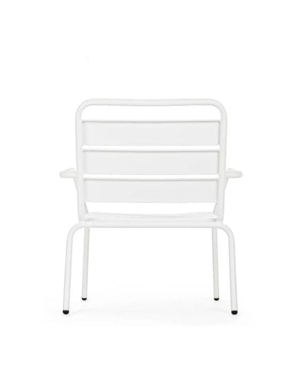 Fauteuil d'extérieur blanc 65x74x71h cm