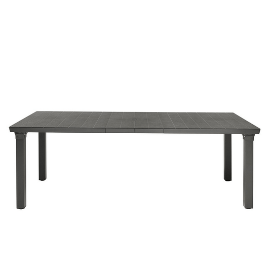 Table pour 3 personnes anthracite 170/195/220x100xh.75