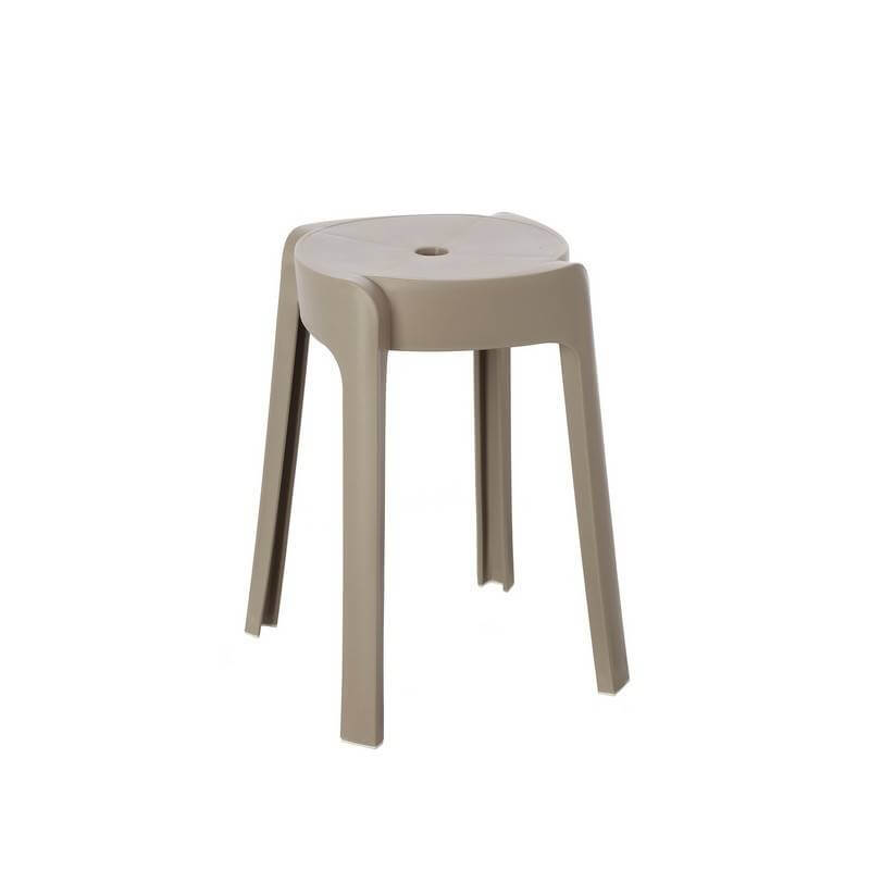 Tabouret Ely - couleur gris tourterelle