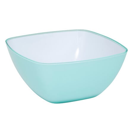 Ciotola quadrata 19 x 19 cm blu menta