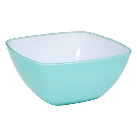 Ciotola quadrata 25 x 25 cm blu menta