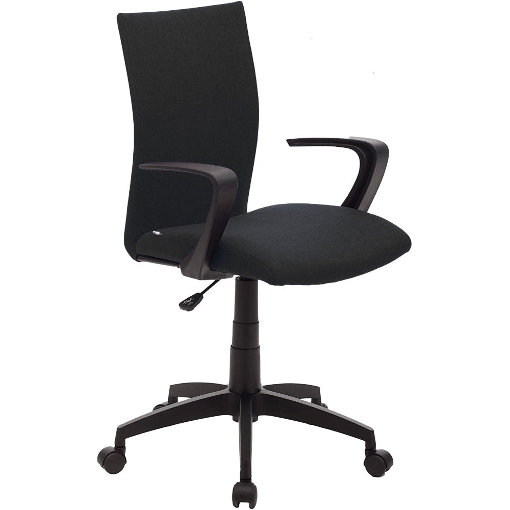Fauteuil de bureau Milano noir - Design ergonomique et confort impeccable
