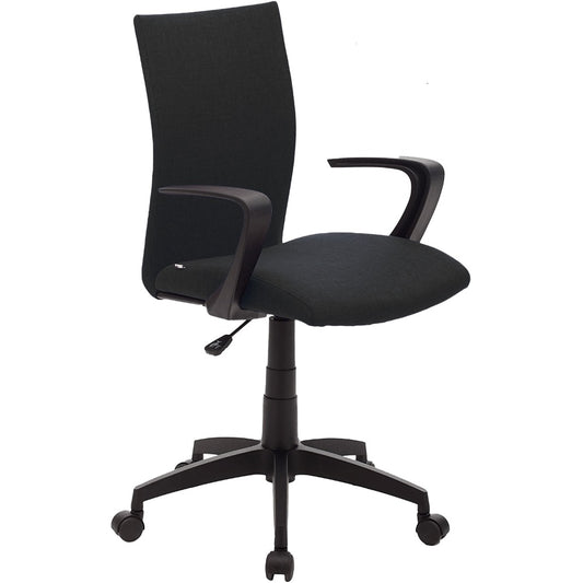 Fauteuil de bureau Milano noir - Design ergonomique et confort impeccable