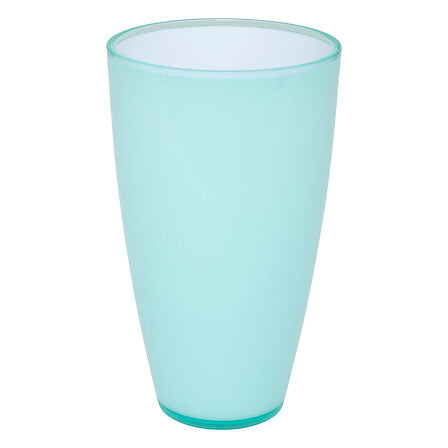 Verre carré bleu menthe 8,5x8,5x14,5 cm
