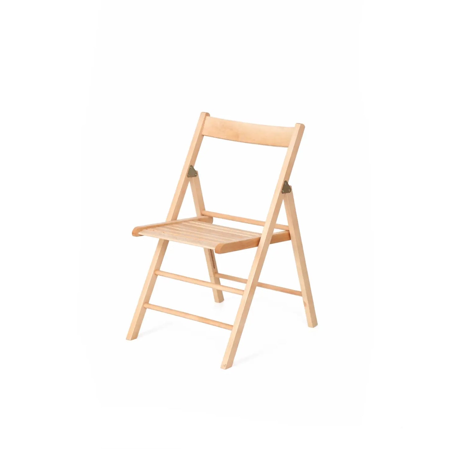Chaise pliante effet bois naturel 54x44,5x80,5 h cm